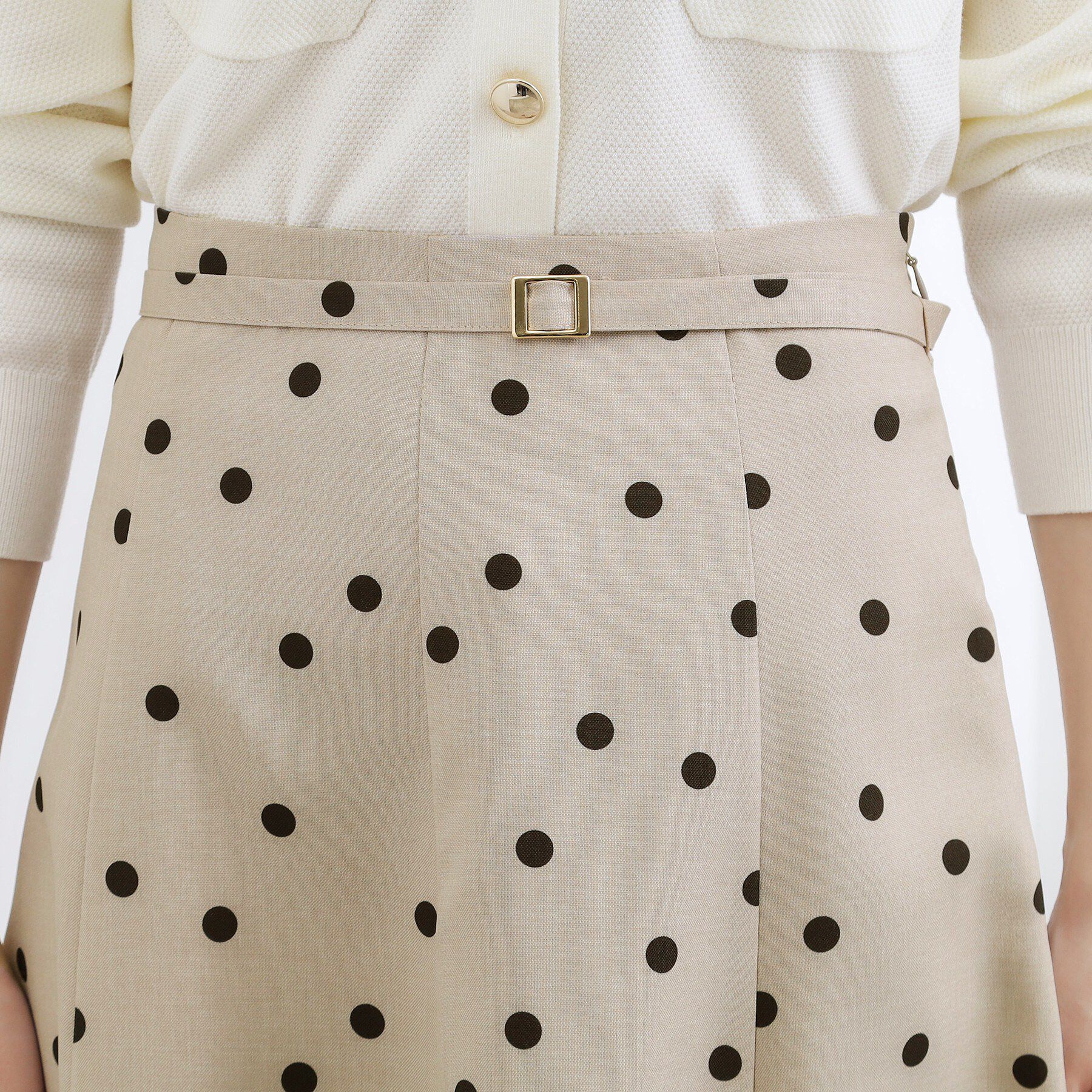 grove「【貴島明日香さん着用・洗える】ランダムドットマーメイドスカート」|スカート|