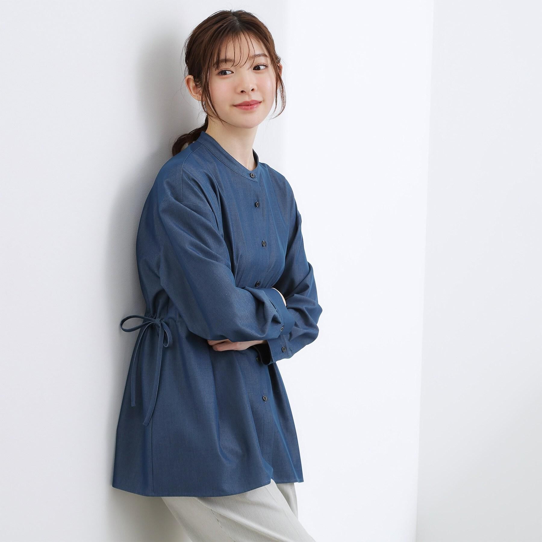 grove「ウエストタック スタンドネックシャツ」|シャツ・ブラウス|