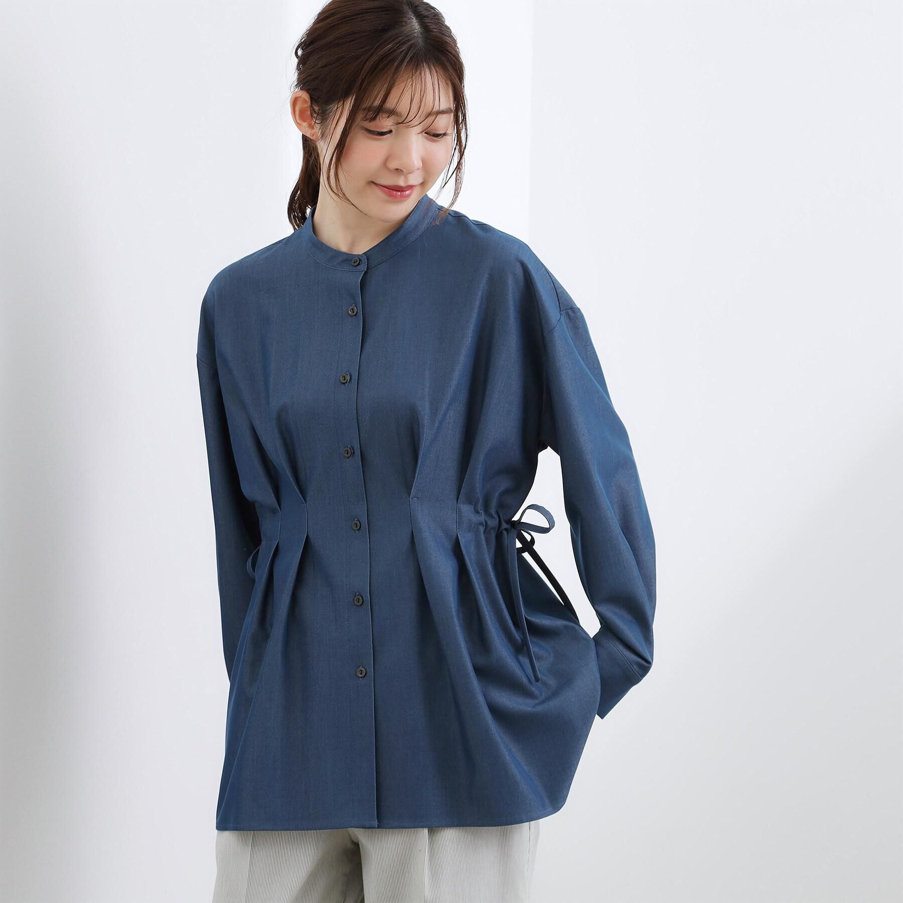 grove「ウエストタック スタンドネックシャツ」|シャツ・ブラウス|ワンウォッシュ(09