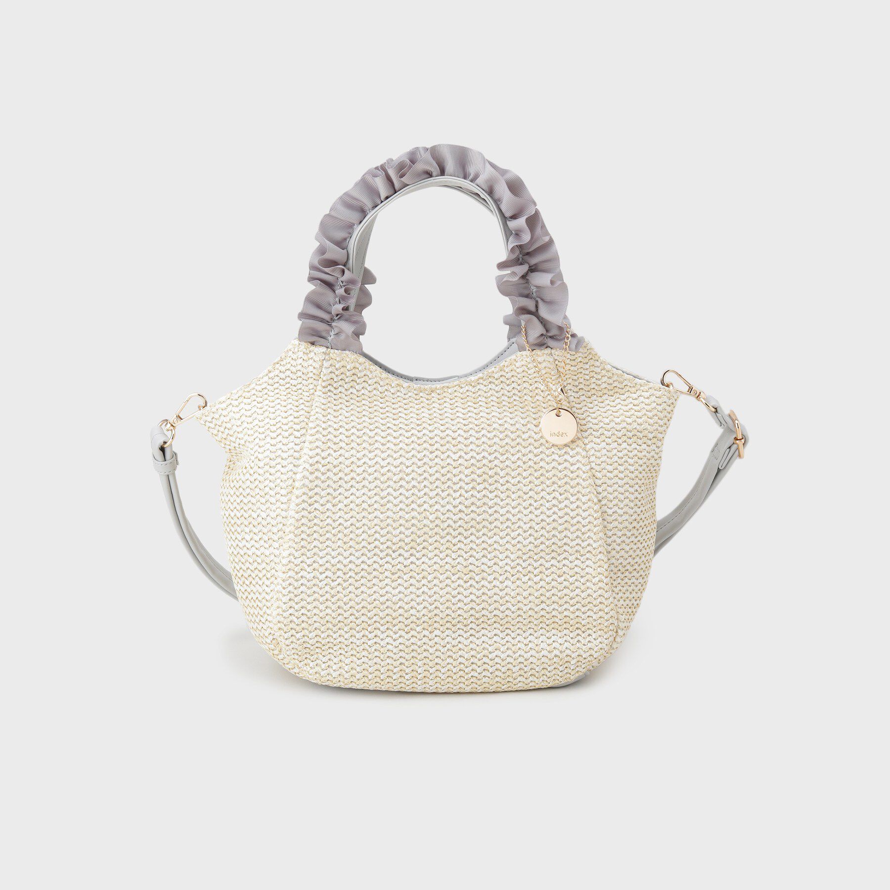 index「2WAYフリルハンドルPPミドルトート」|トートバッグ|