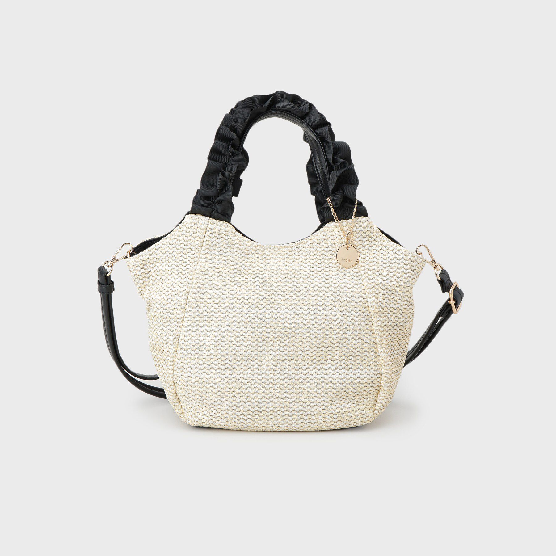 index「2WAYフリルハンドルPPミドルトート」|トートバッグ|