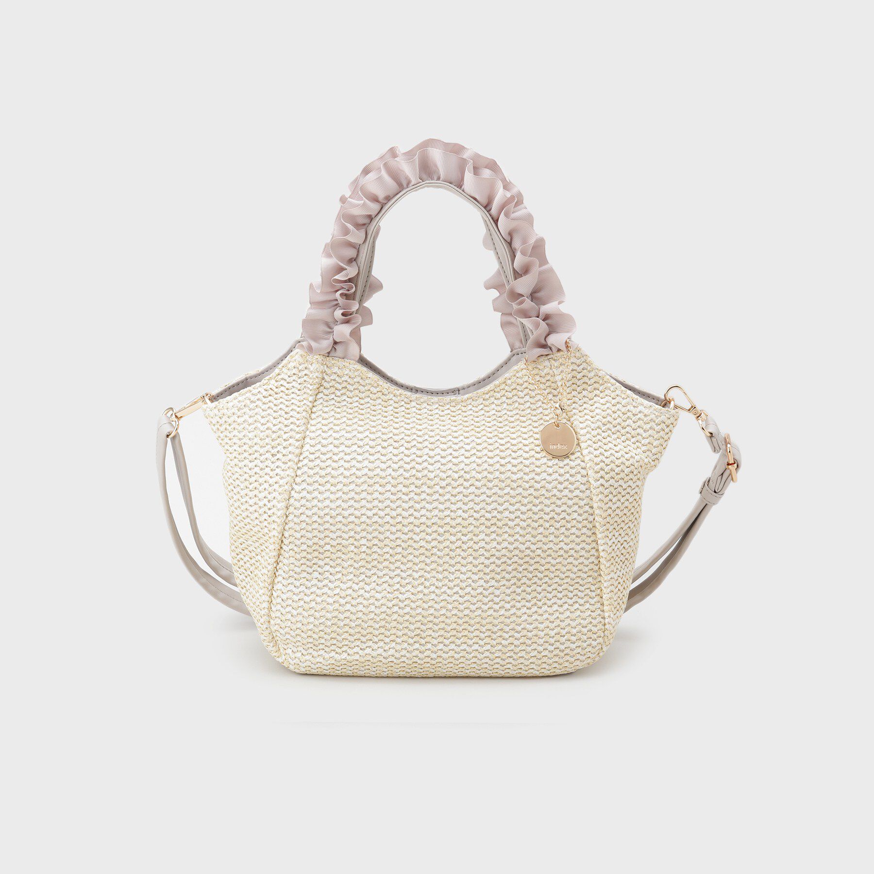 index「2WAYフリルハンドルPPミドルトート」|トートバッグ|