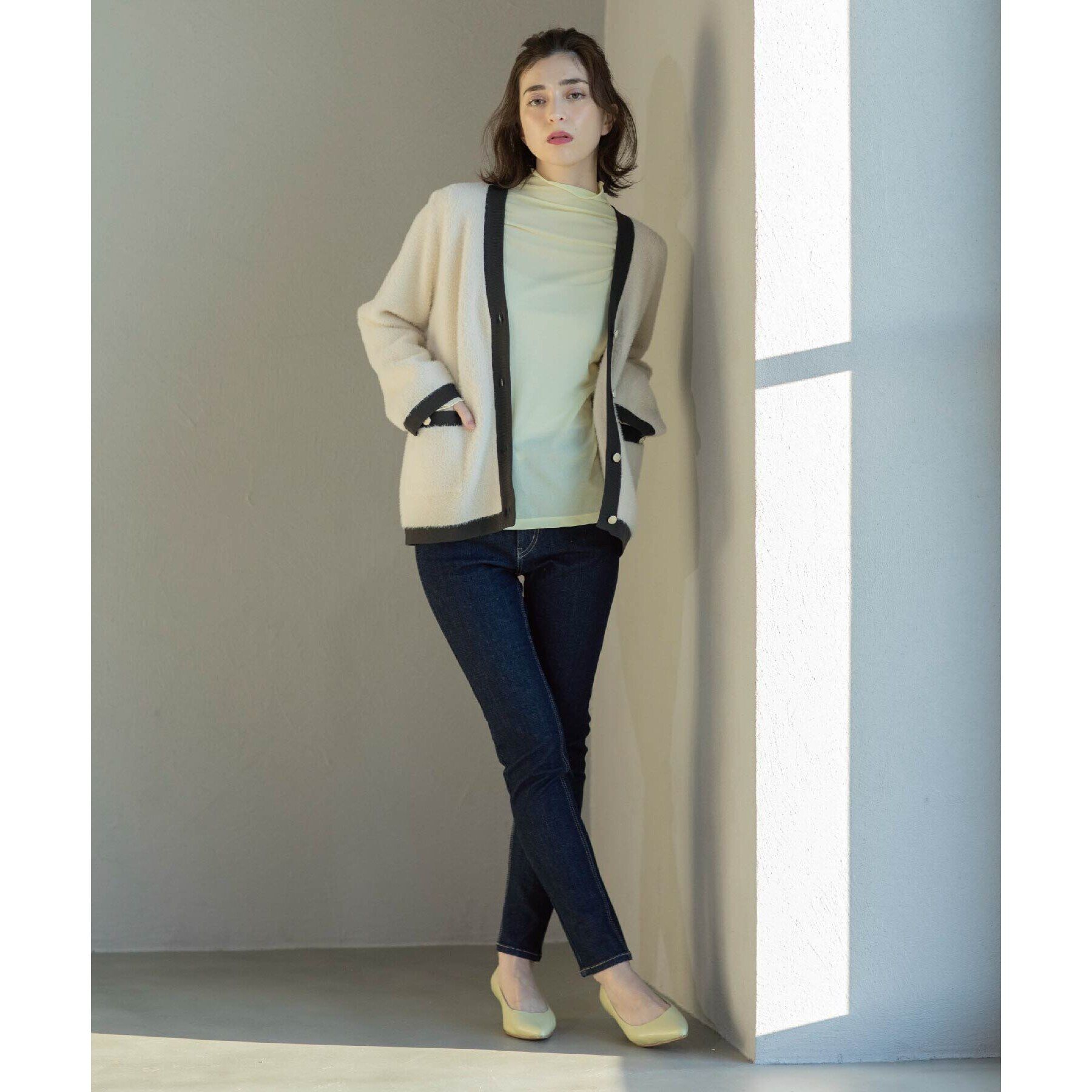 OPAQUE.CLIP「《SS-LLsize》ライクラストレッチスキニーデニムパンツ【洗濯機洗い可】」|デニム|