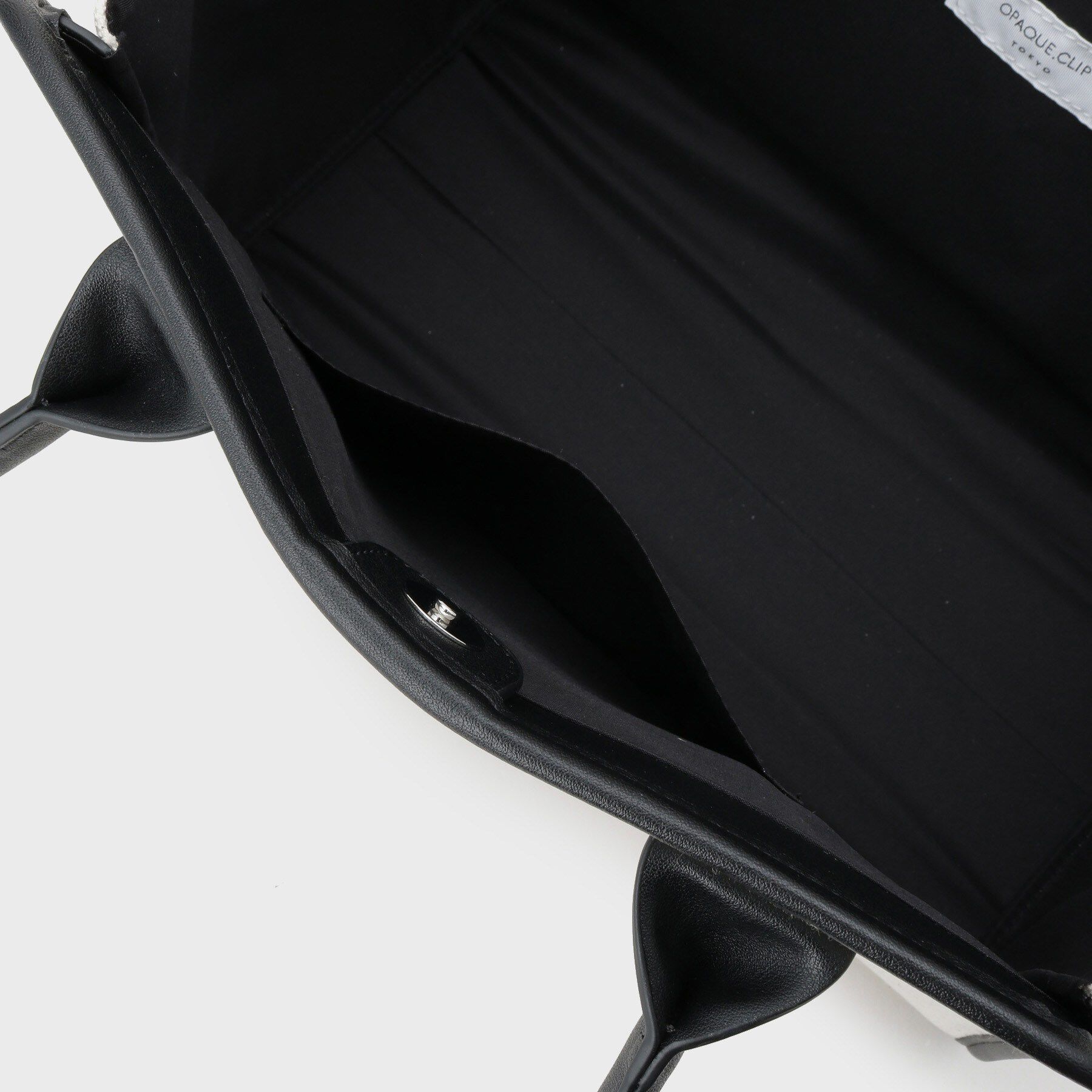 OPAQUE.CLIP「合皮パイピングワイドトート」|トートバッグ|