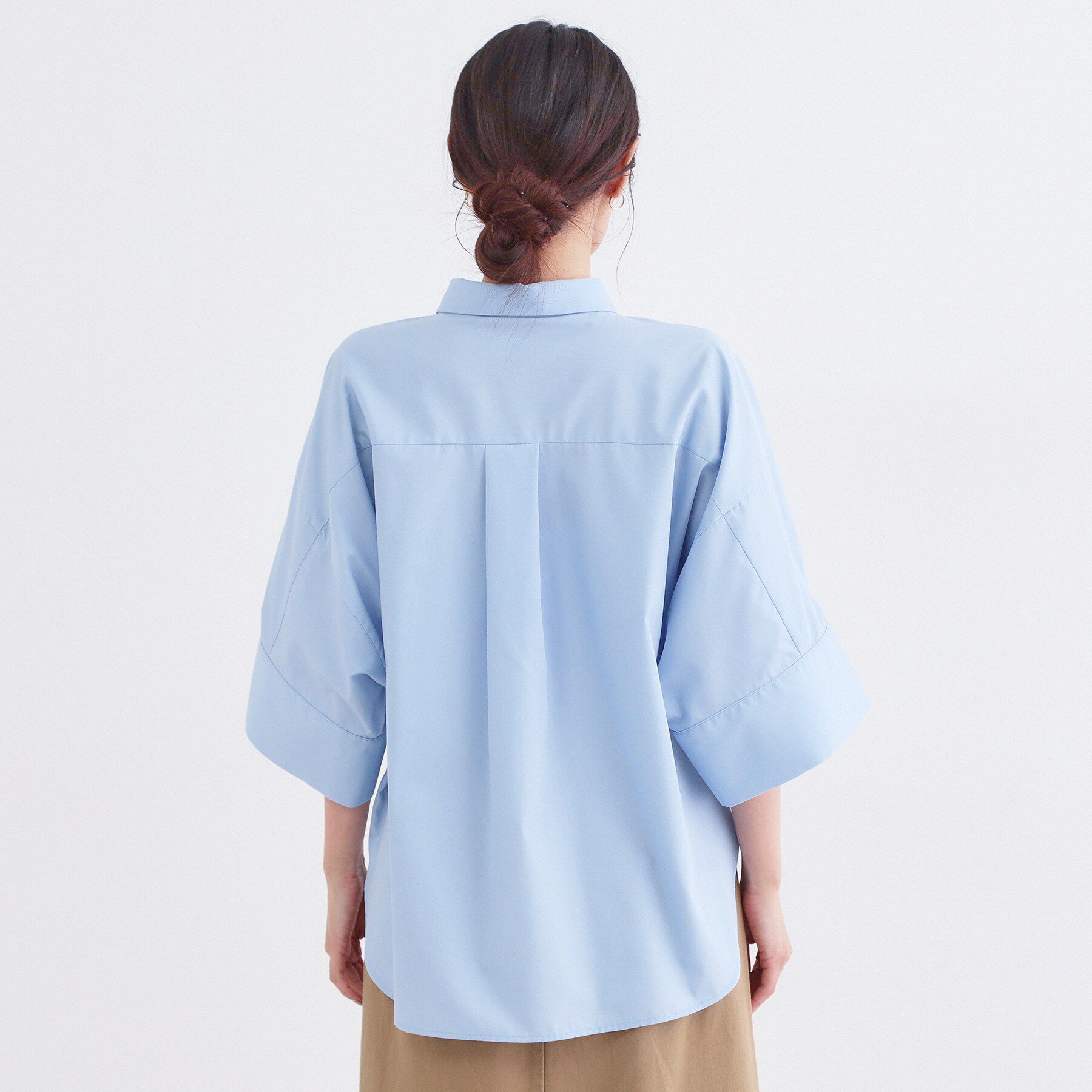 OPAQUE.CLIP「ハーフスリーブシャツ【洗濯機OK/防シワ加工】」|シャツ・ブラウス|