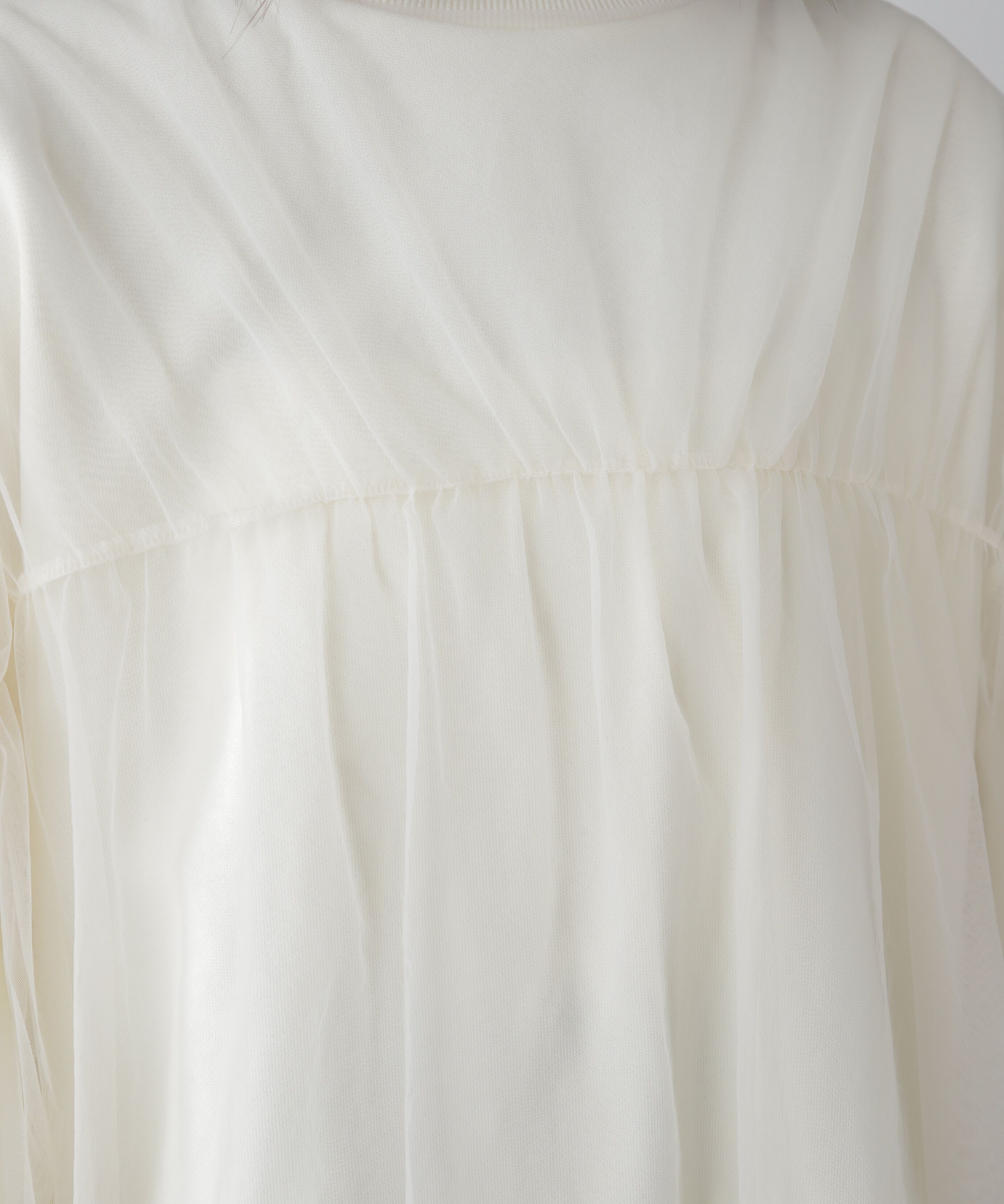  「チュールレイヤードスウェット」|Tシャツ・カットソー|