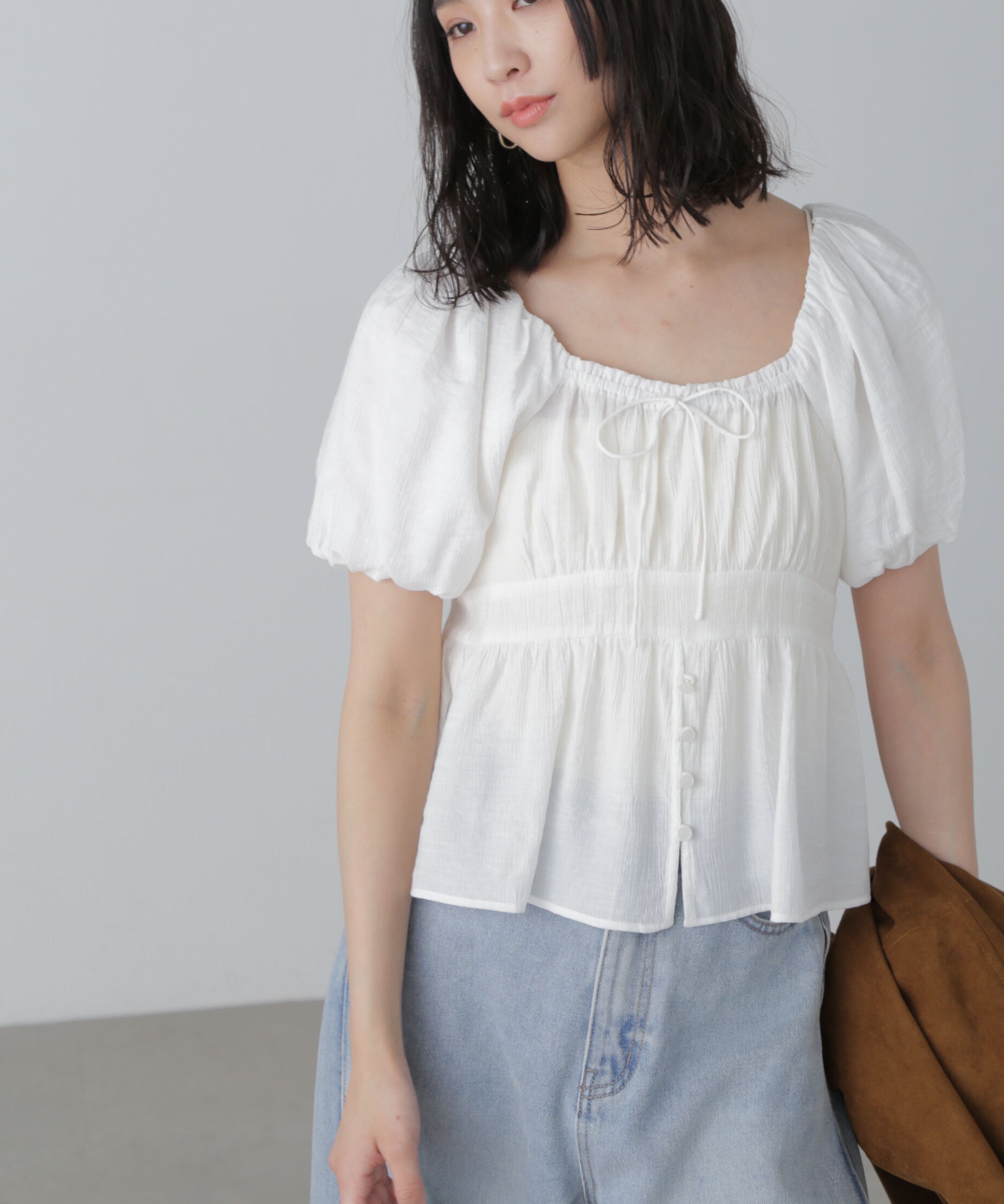  「2wayオフショルブラウス」|シャツ・ブラウス|ホワイト