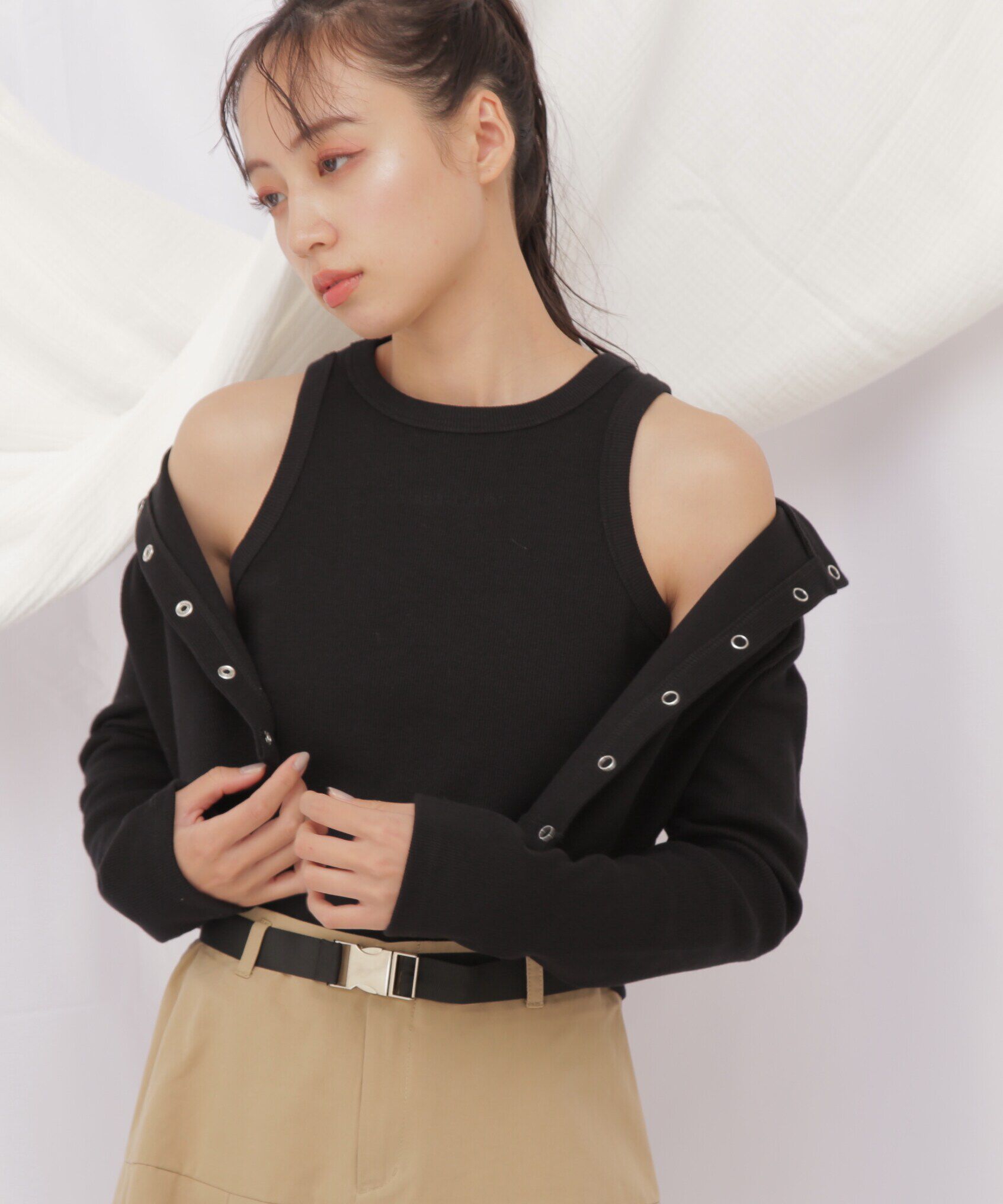  「◇JILL byベーシックリブタンク」|Tシャツ・カットソー|