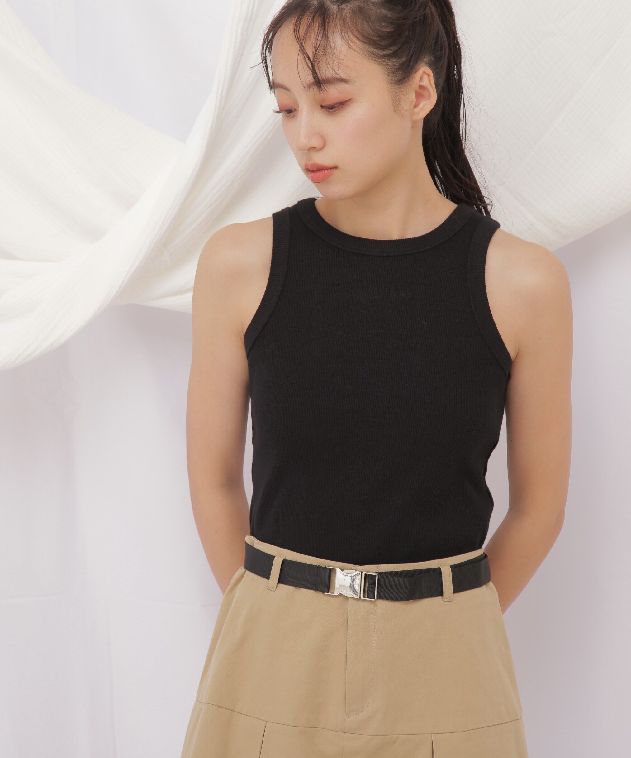  「◇JILL byベーシックリブタンク」|Tシャツ・カットソー|