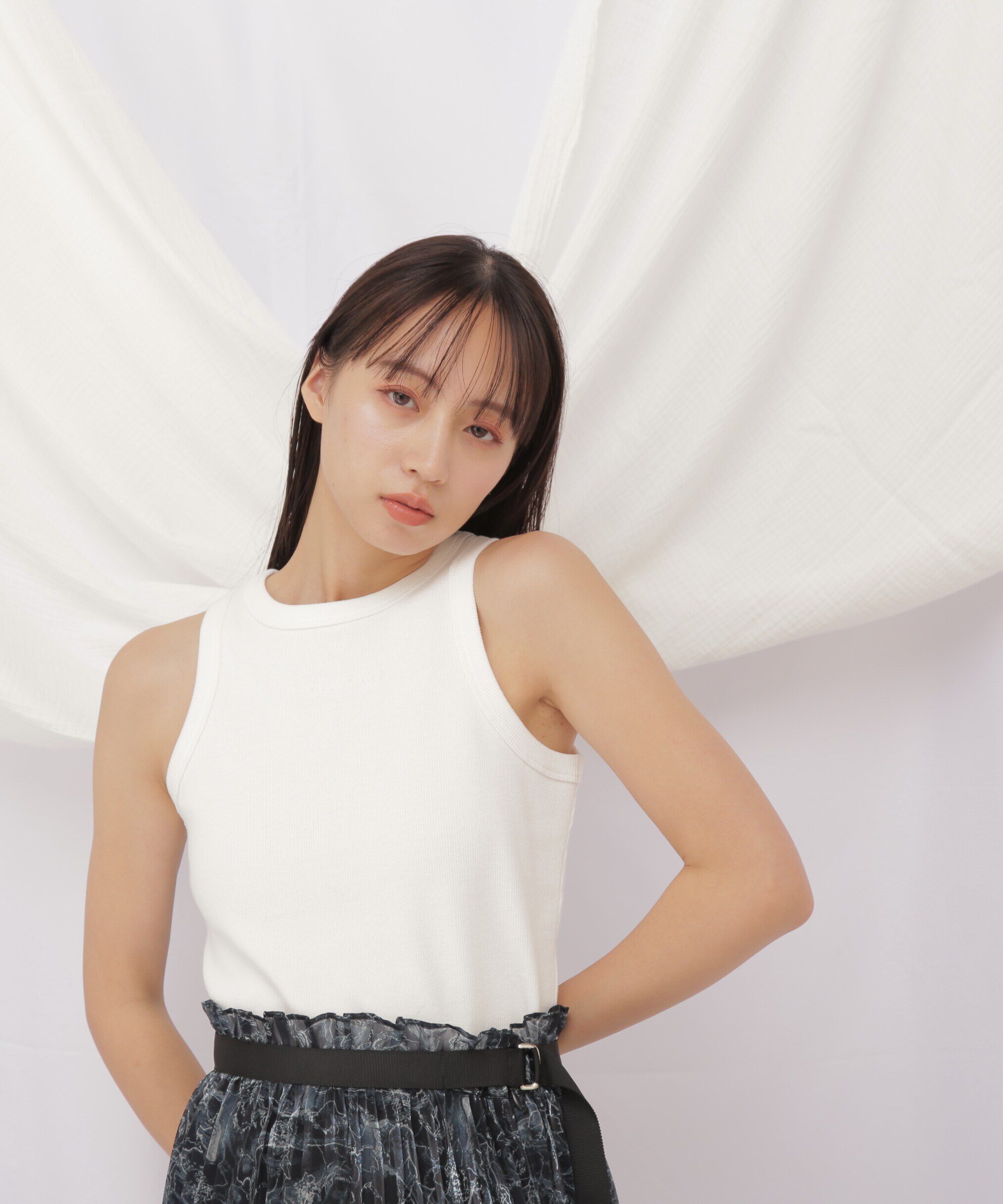  「◇JILL byベーシックリブタンク」|Tシャツ・カットソー|