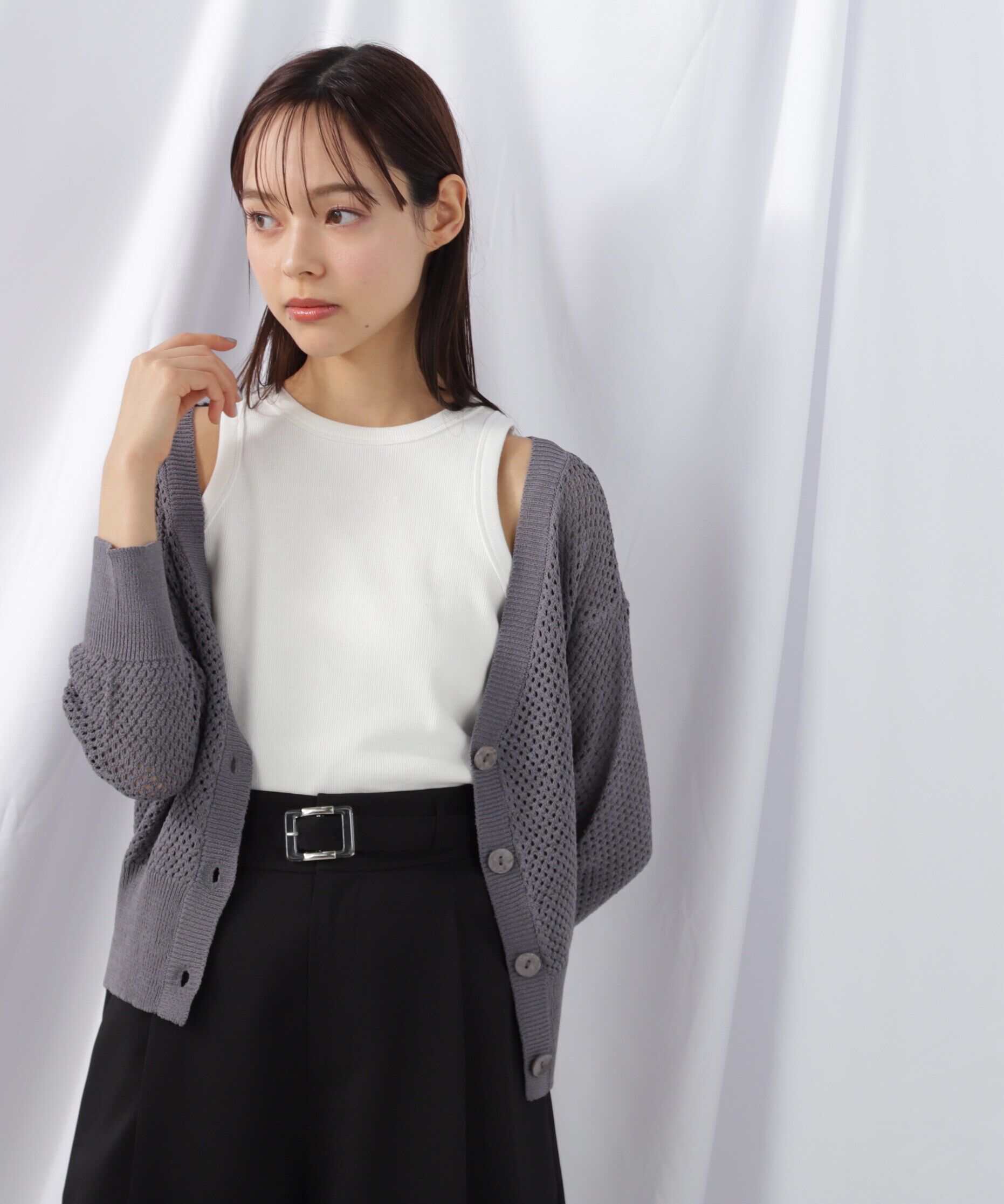  「◇JILL byベーシックリブタンク」|Tシャツ・カットソー|