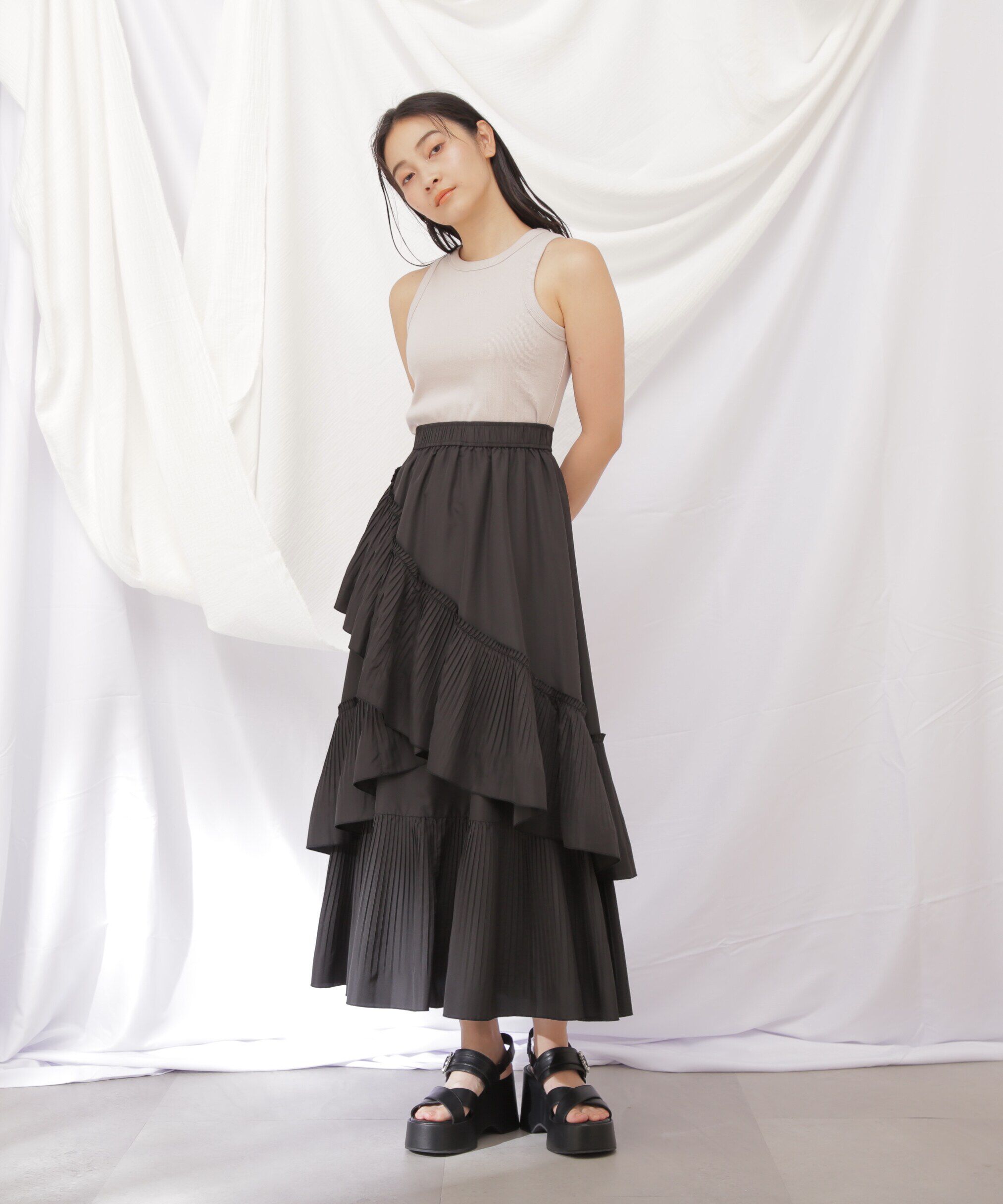  「◇JILL byベーシックリブタンク」|Tシャツ・カットソー|