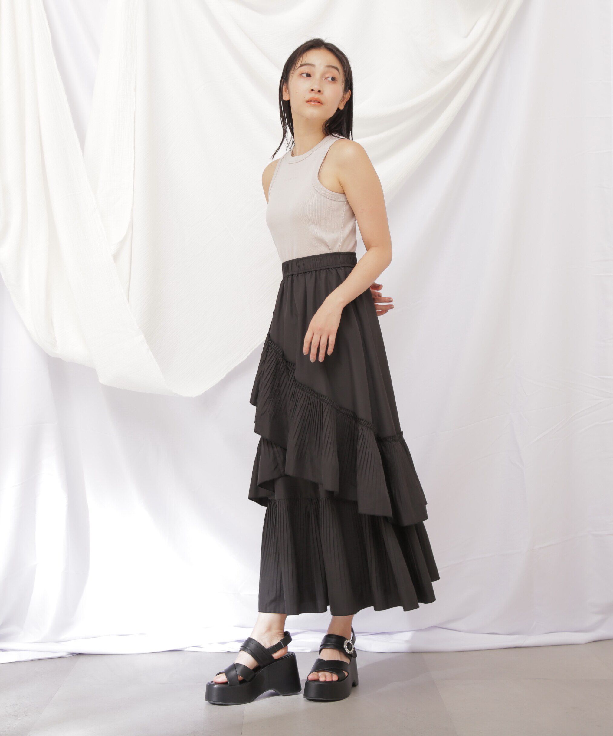  「◇JILL byベーシックリブタンク」|Tシャツ・カットソー|