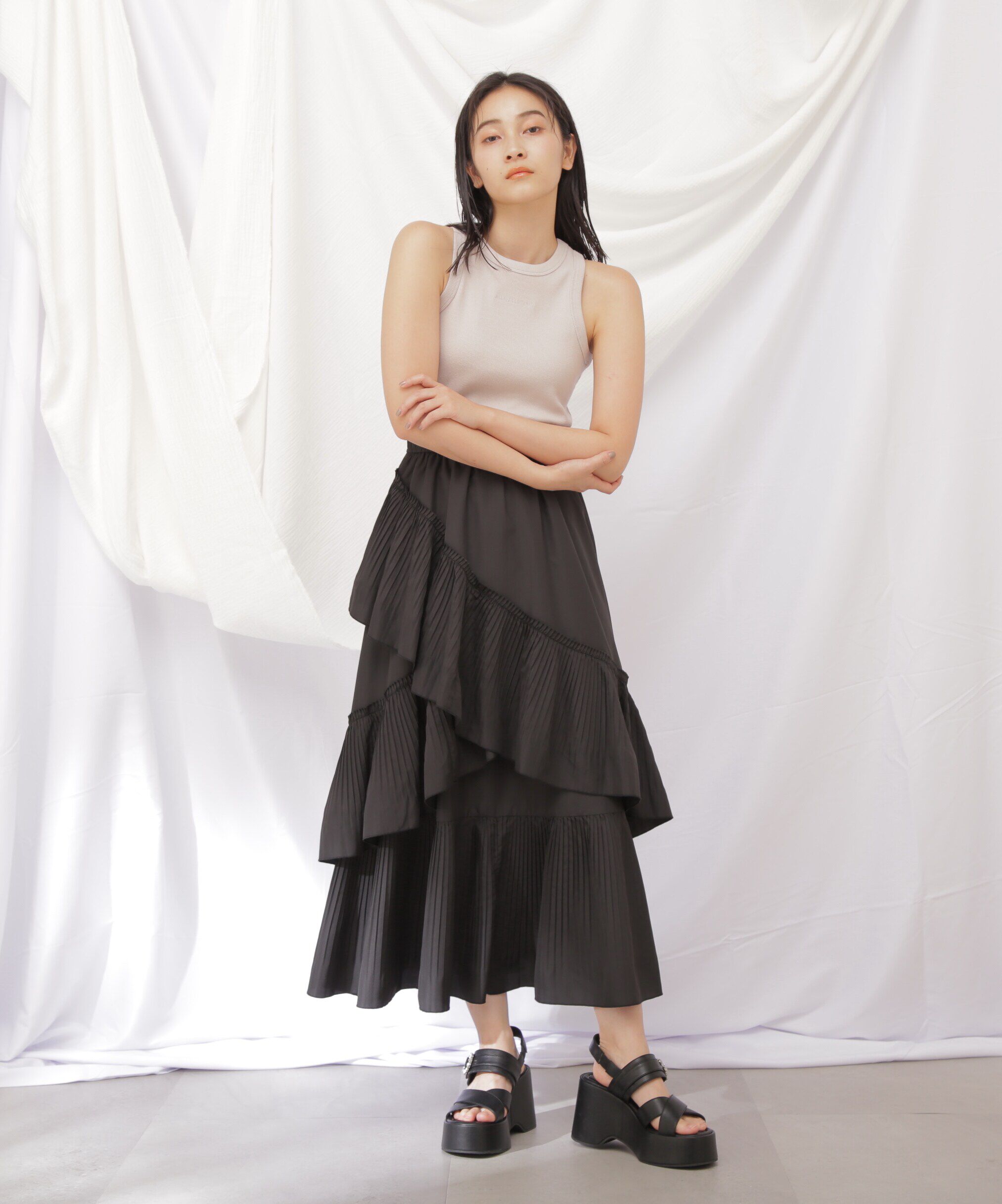  「◇JILL byベーシックリブタンク」|Tシャツ・カットソー|