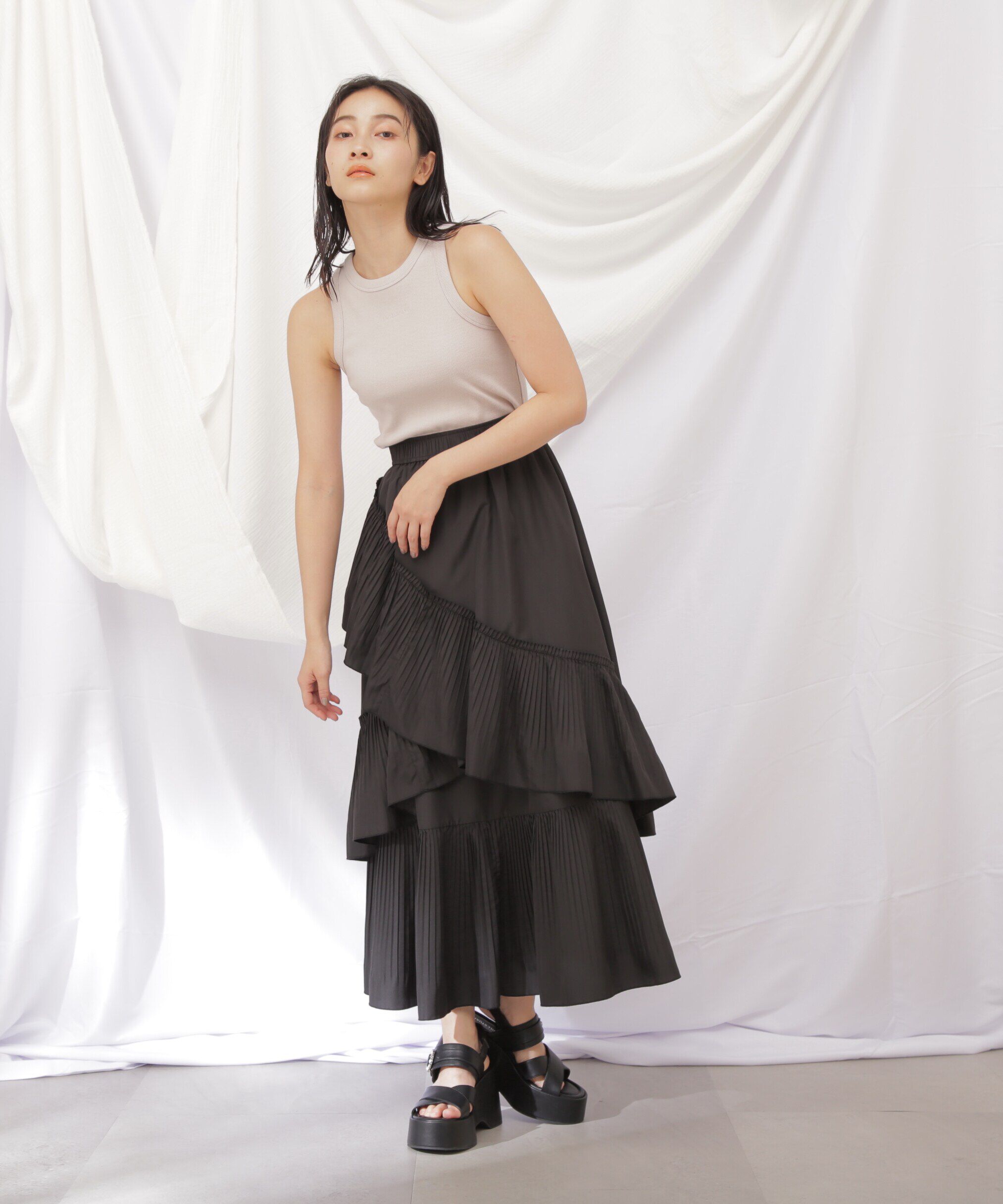  「◇JILL byベーシックリブタンク」|Tシャツ・カットソー|