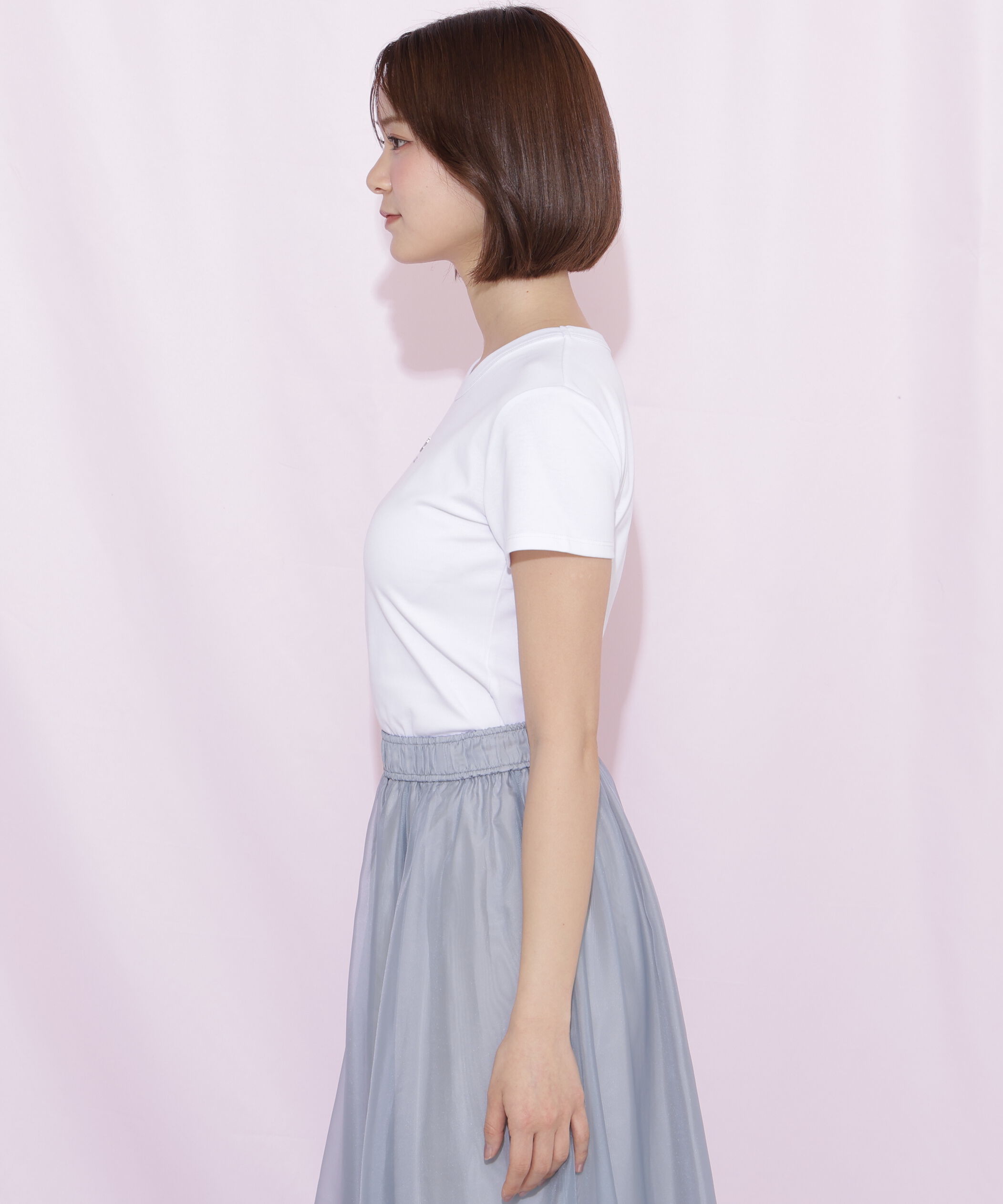  「コンパクトワンポイントロゴTシャツ」|Tシャツ・カットソー|