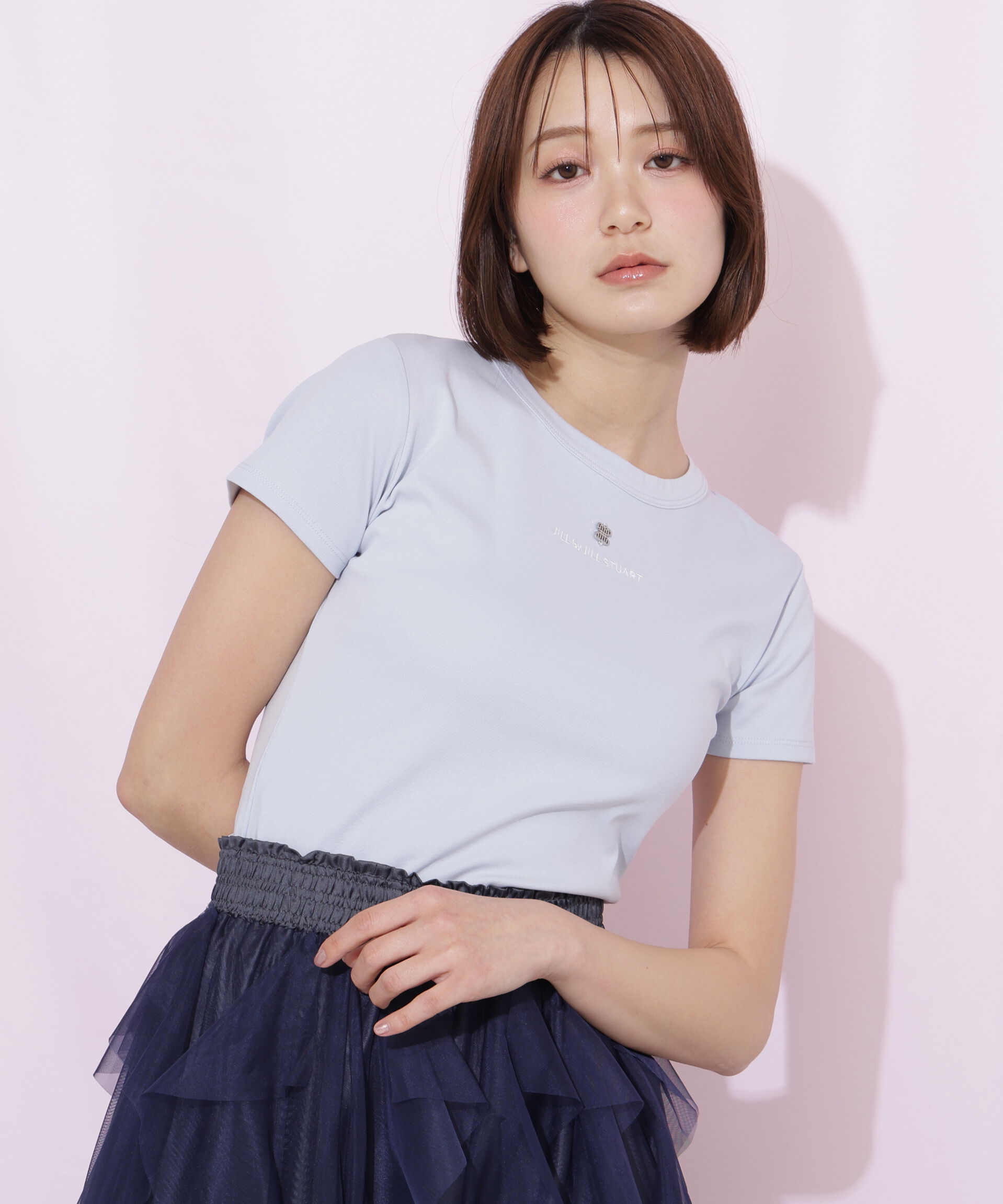  「コンパクトワンポイントロゴTシャツ」|Tシャツ・カットソー|