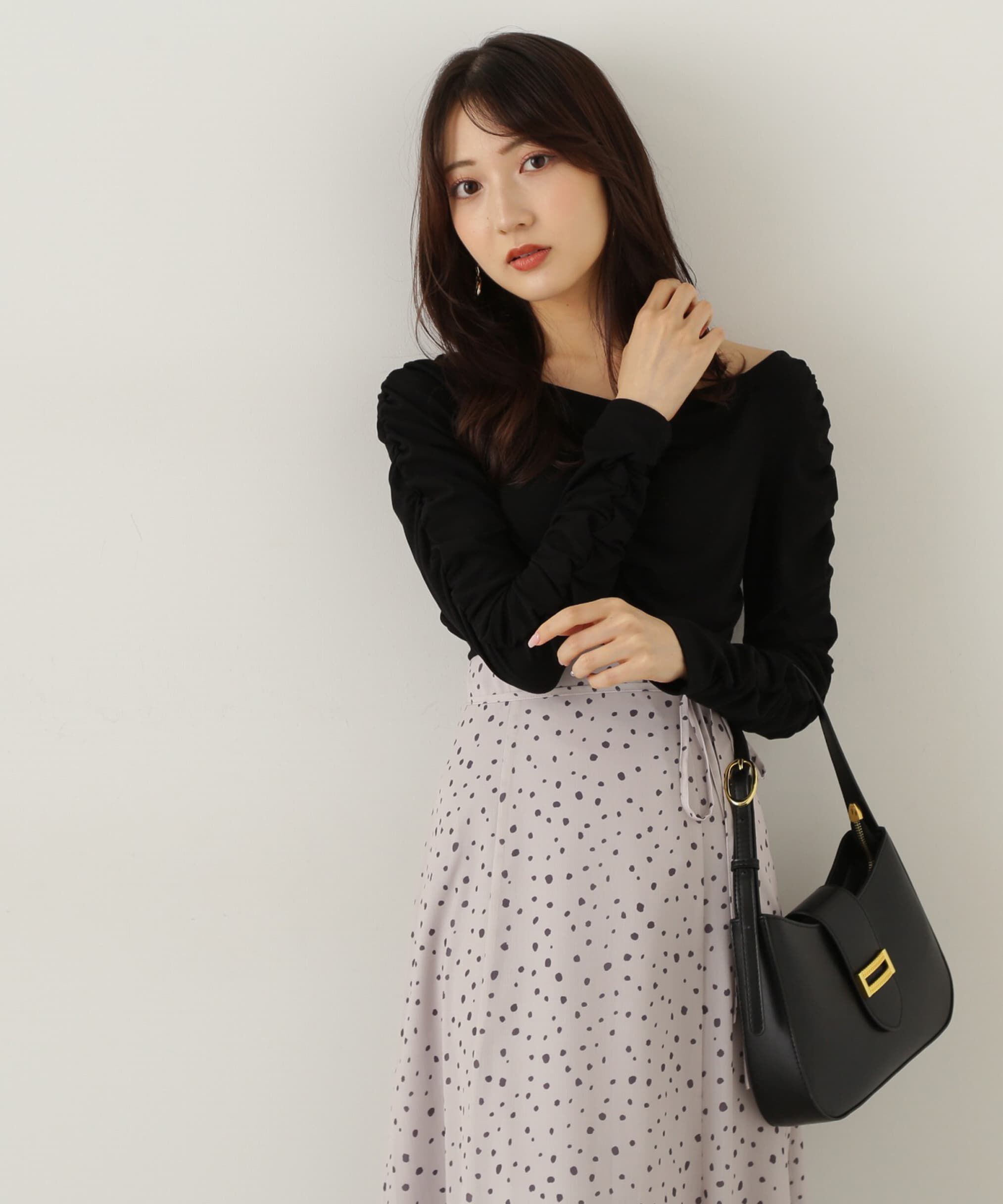 PROPORTION BODY DRESSING「シャーリングロングT」|Tシャツ・カットソー|