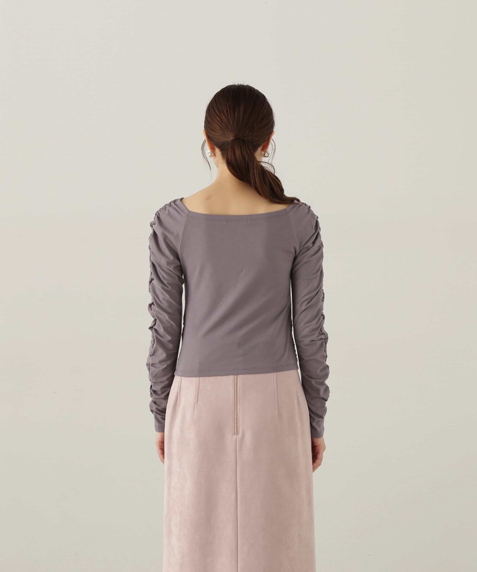 PROPORTION BODY DRESSING「シャーリングロングT」|Tシャツ・カットソー|