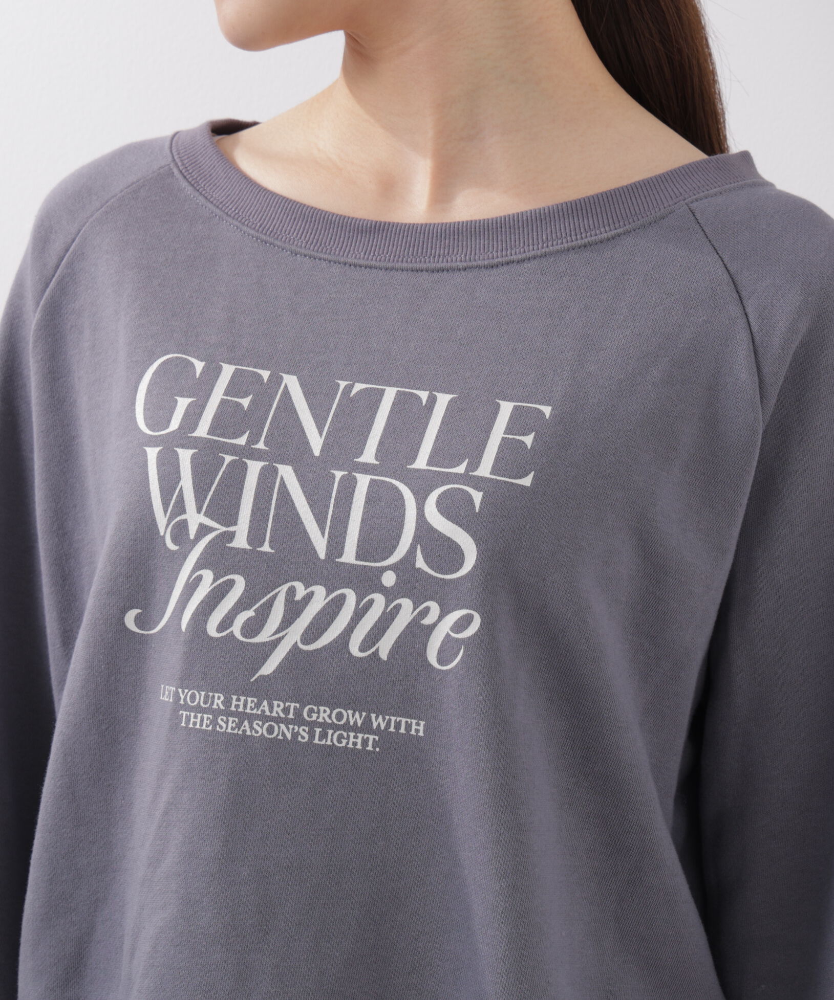 PROPORTION BODY DRESSING「＜ウォッシャブル＞〈a/mie〉ラグランロゴトップス　26SS」|Tシャツ・カットソー|