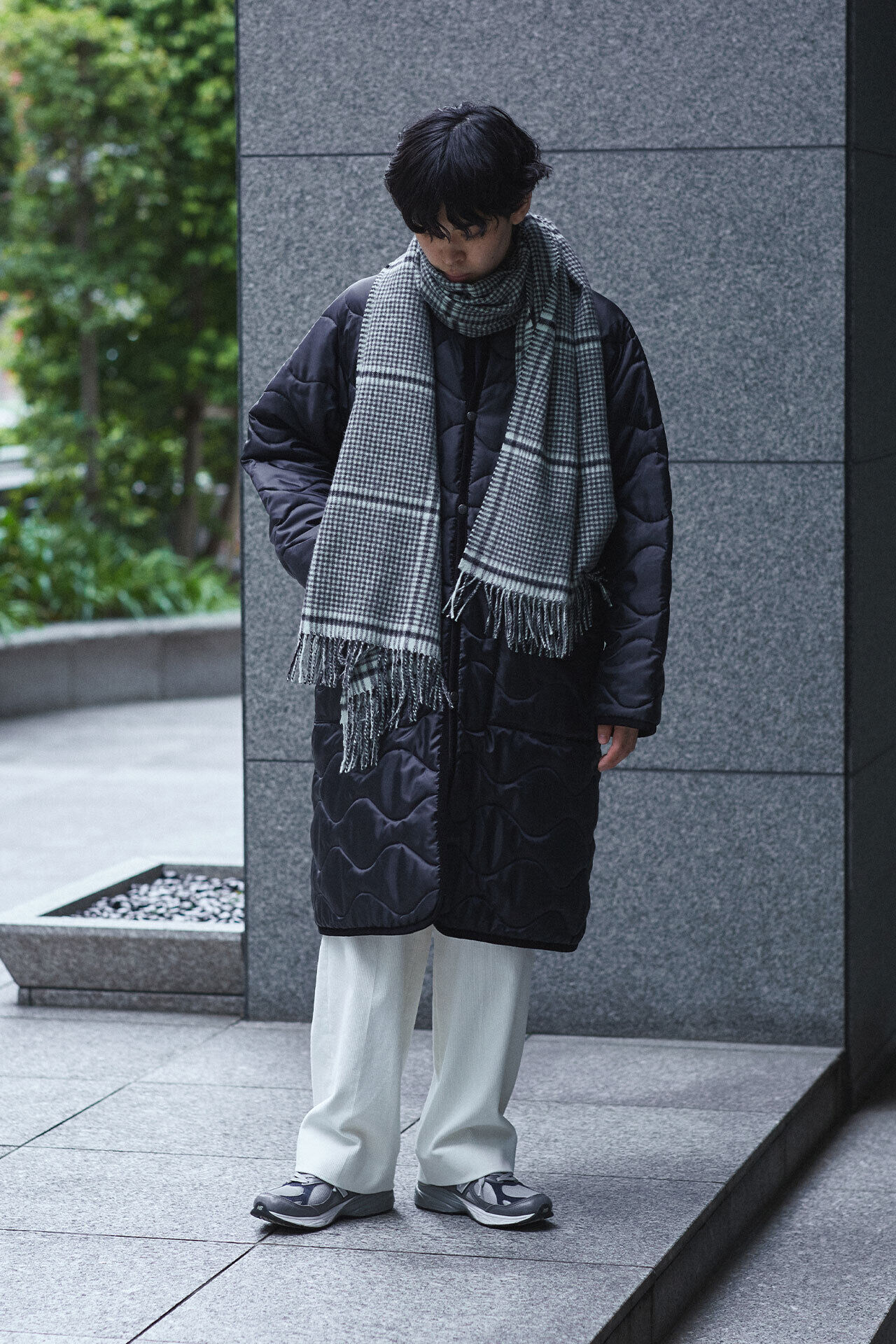 YLEVE 「YLEVE &times; THE INOUE BROTHERS / DOUBLE FACE BRUSHED STOLE」|マフラー|