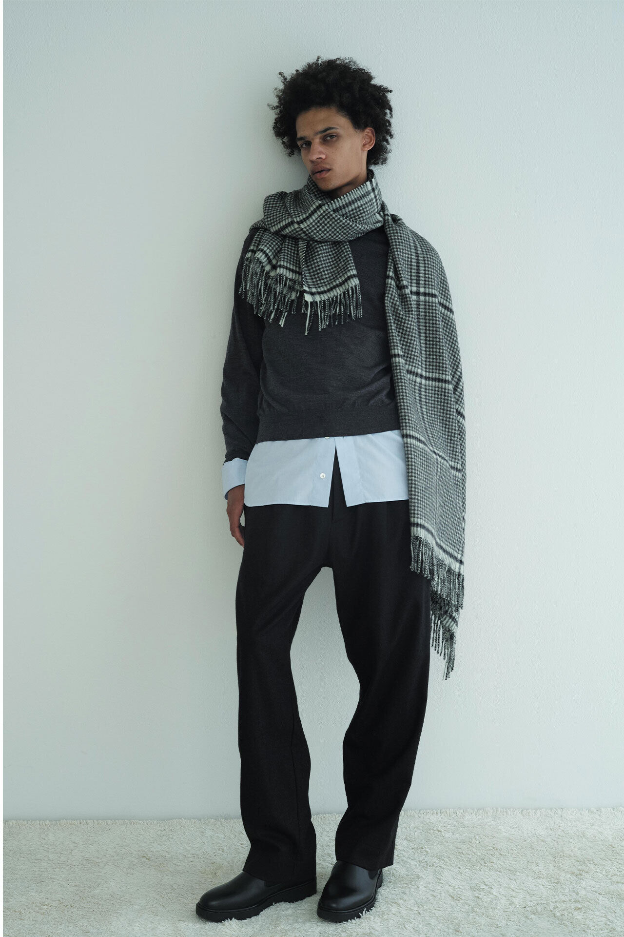 YLEVE 「YLEVE &times; THE INOUE BROTHERS / DOUBLE FACE BRUSHED STOLE」|マフラー|