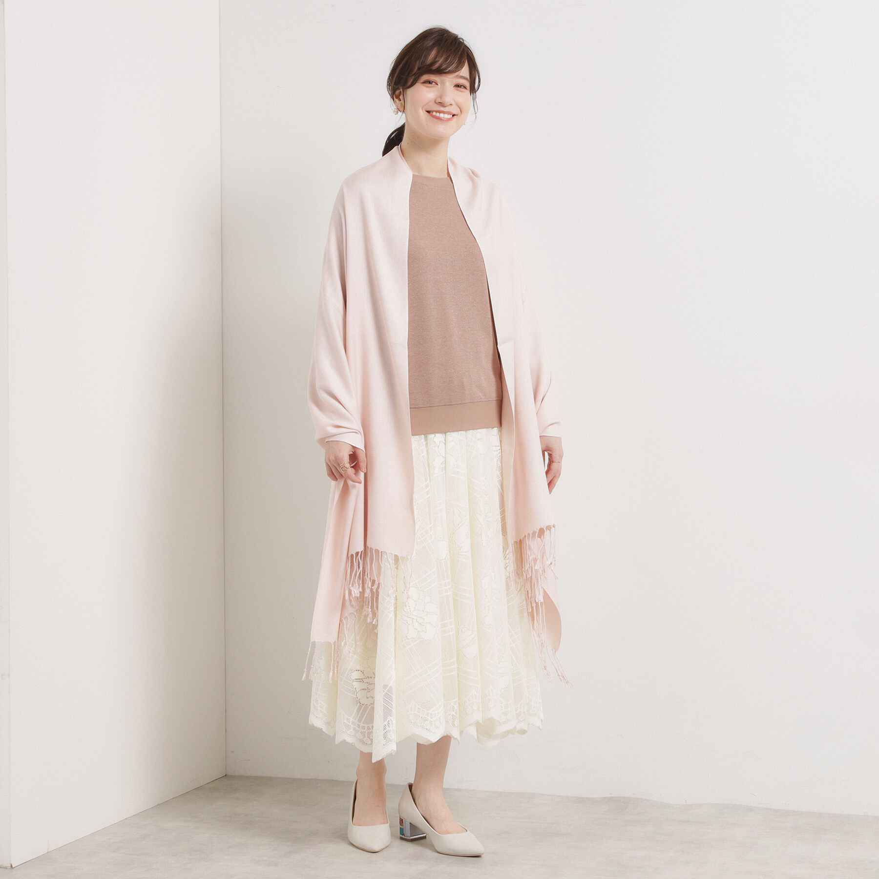 ITS&rsquo;DEMO「【手洗い可】レーヨン無地ストール」|ストール|