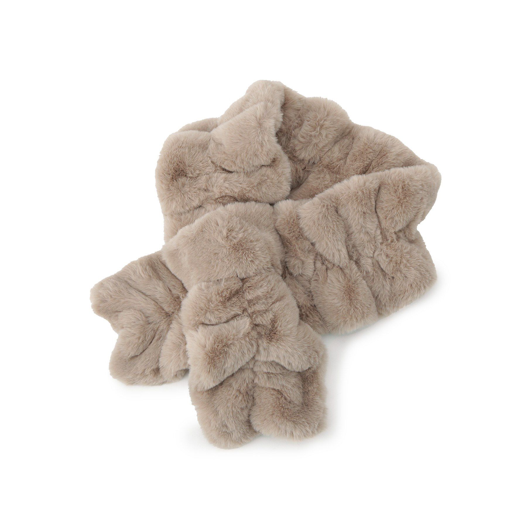 ITS&rsquo;DEMO「【手洗い可】シャーリングファーマフラー」|ストール|ベージュ(052)