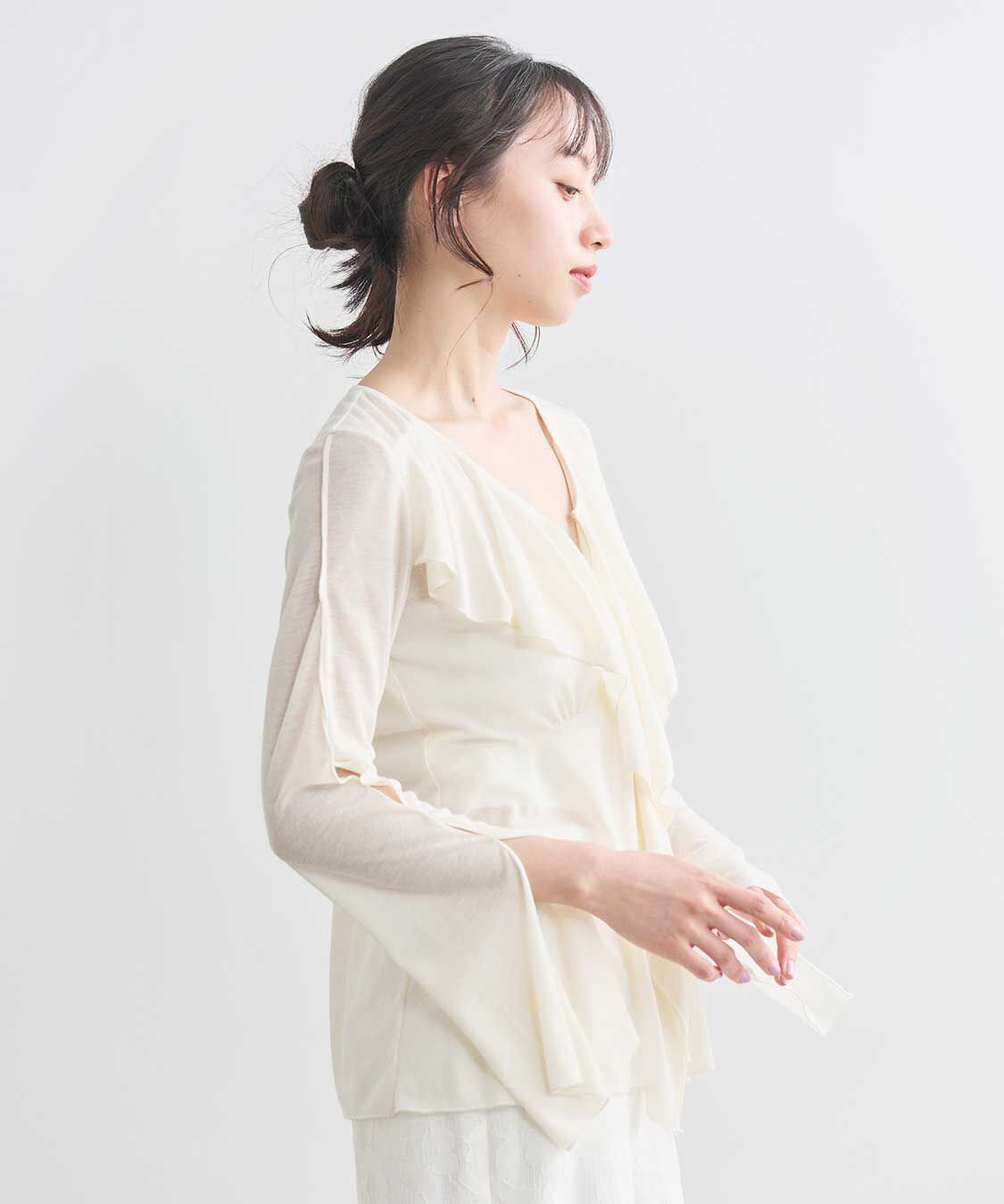 COCO DEAL「ラッフルバックシャンカットソー」|Tシャツ・カットソー|