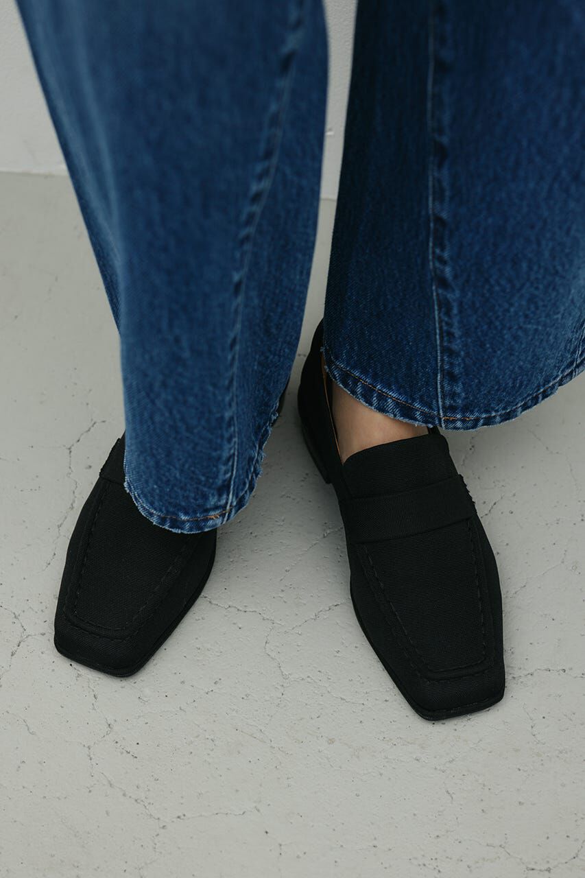 STYLEMIXER「キャンバススクエアローファー」|ローファー|