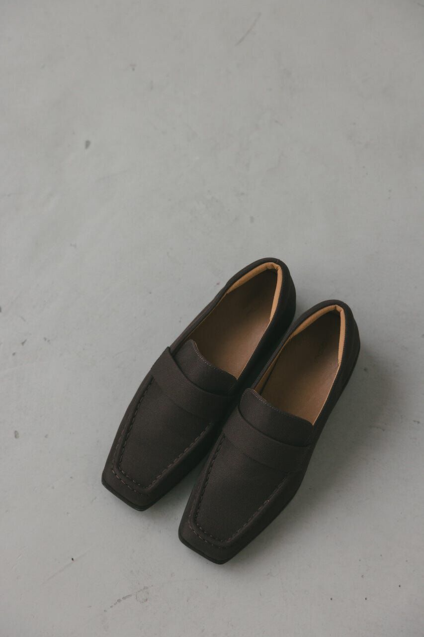 STYLEMIXER「キャンバススクエアローファー」|ローファー|