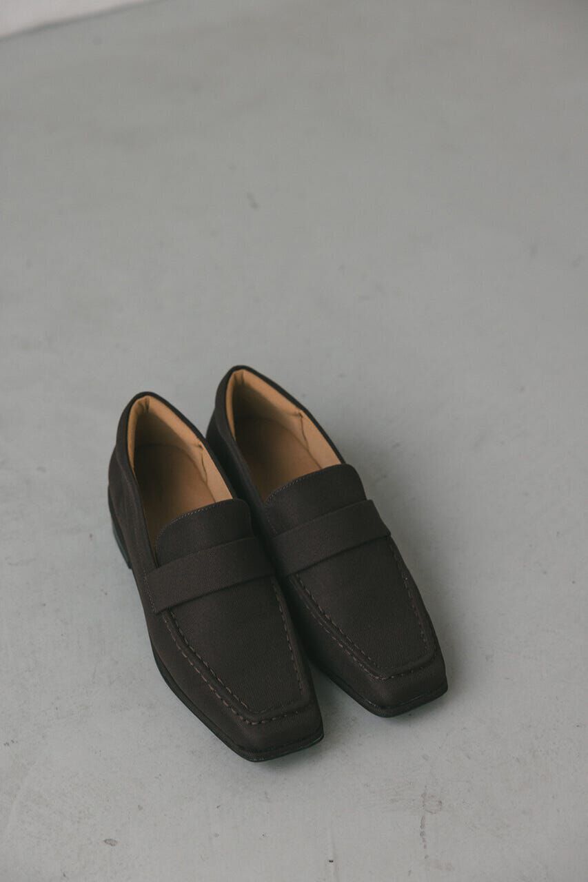 STYLEMIXER「キャンバススクエアローファー」|ローファー|