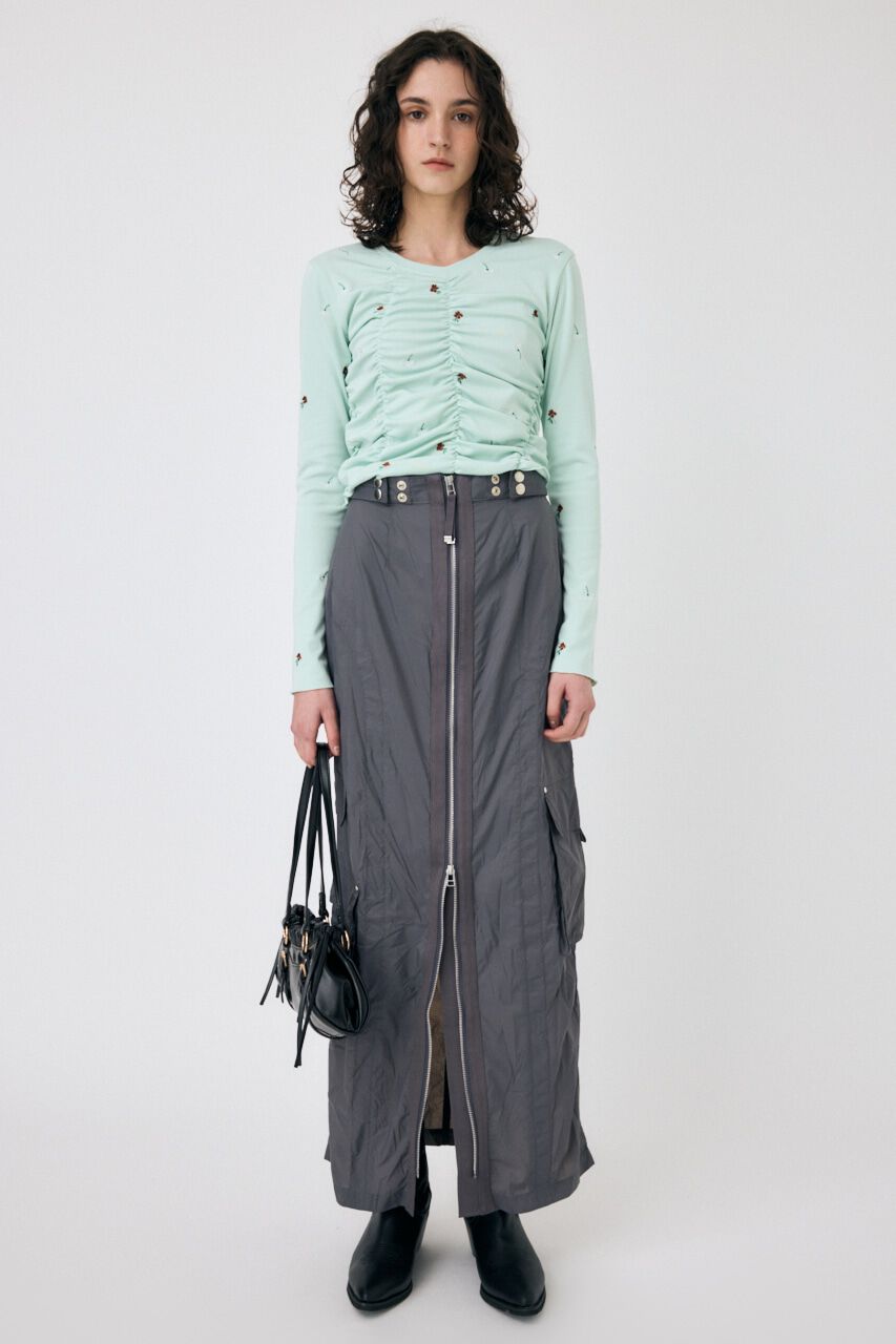 MOUSSY「FRONT ZIP FUNCTION スカート」|スカート|