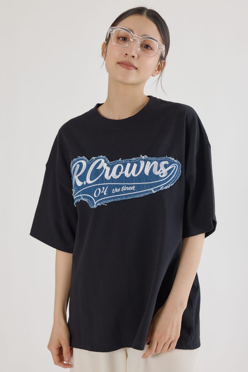 RODEO CROWNS「ツイルパッチTシャツ」|Tシャツ・カットソー|BLK