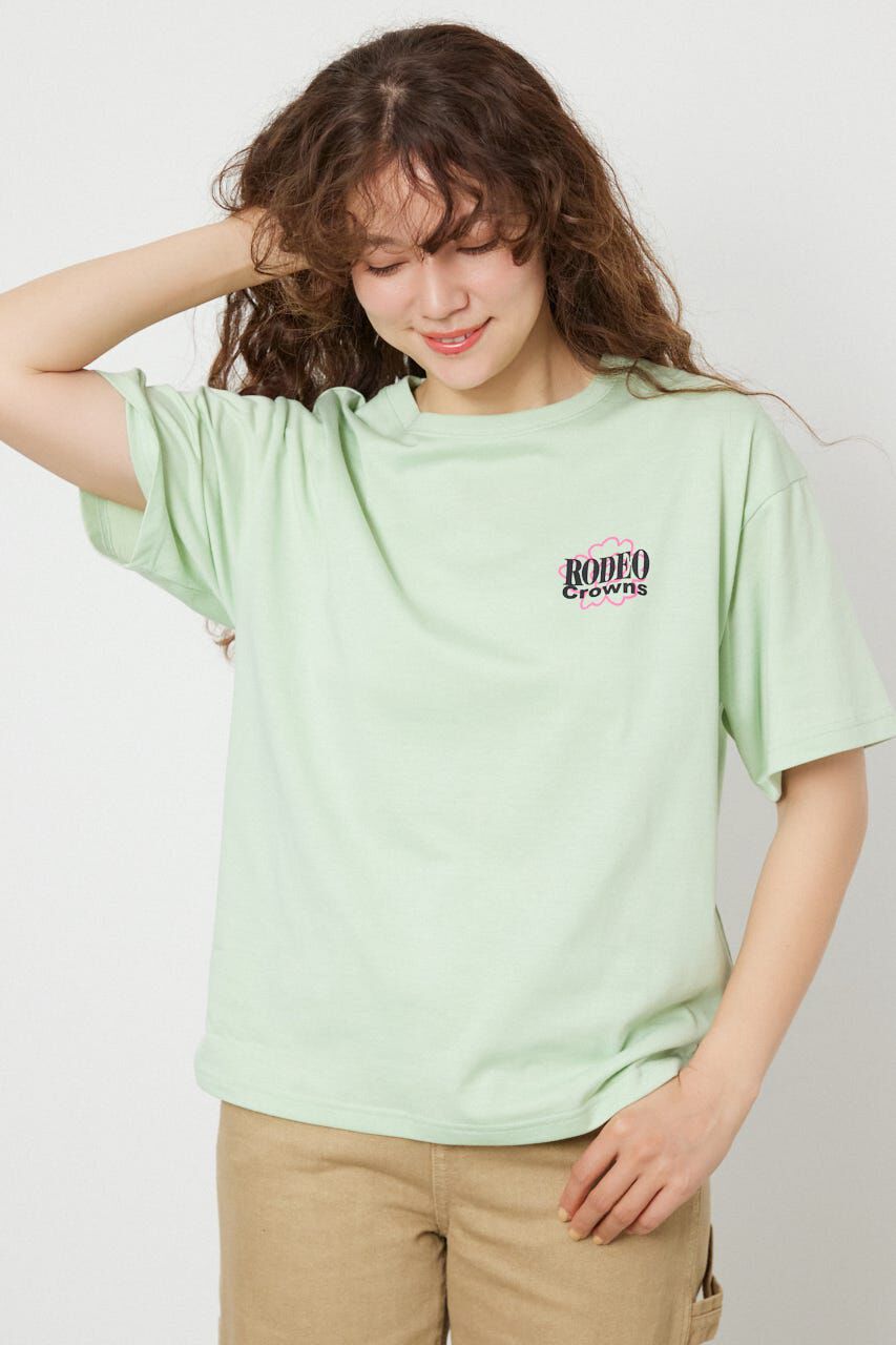 RODEO CROWNS「Flower Bloom Embroidery Tシャツ」|Tシャツ・カットソー|