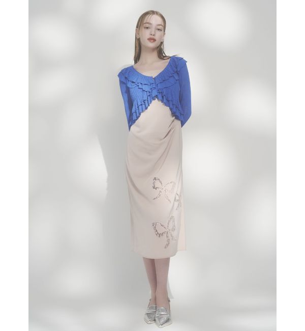 dazzlin「レースリボンサテンキャミワンピース」|ワンピース|