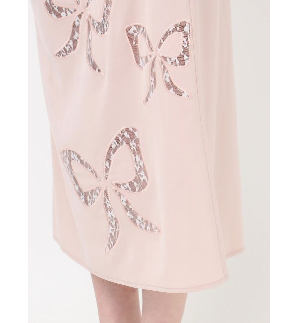 dazzlin「レースリボンサテンキャミワンピース」|ワンピース|