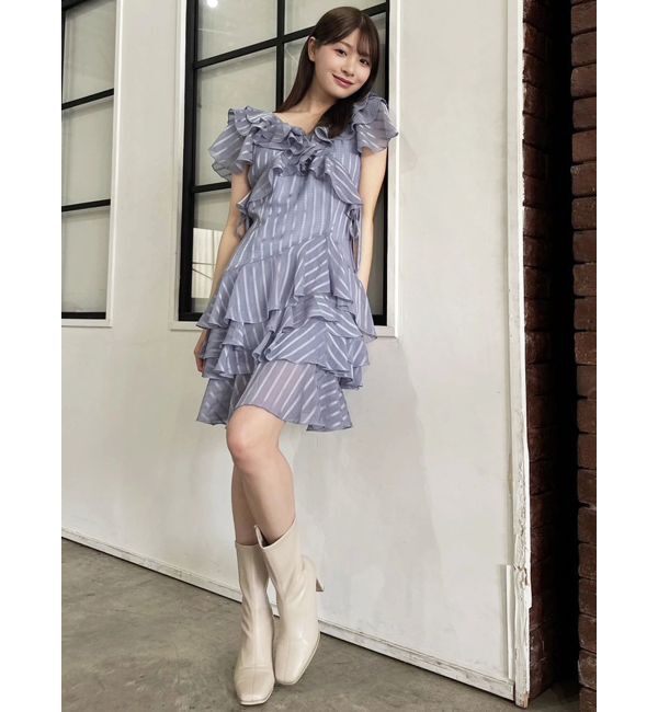 dazzlin「バリエフルイドミニワンピース」|ワンピース|