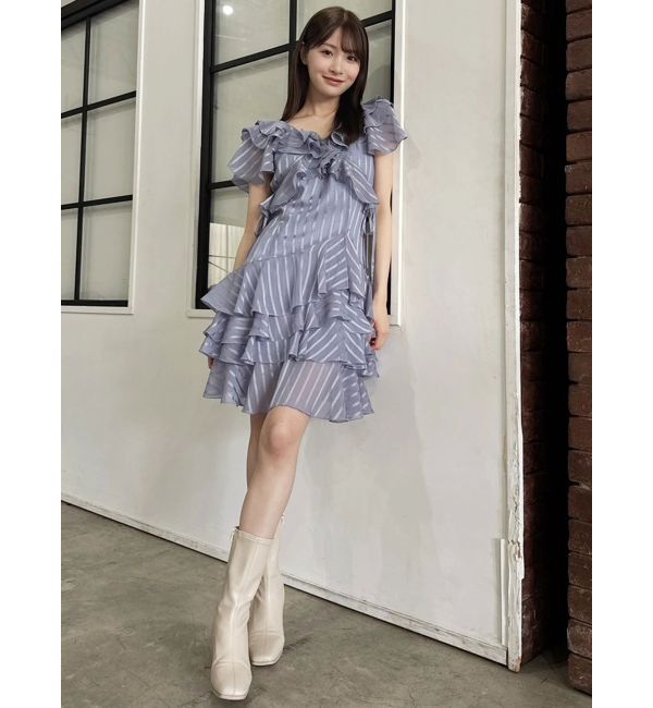 dazzlin「バリエフルイドミニワンピース」|ワンピース|