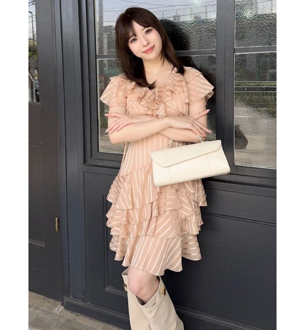 dazzlin「バリエフルイドミニワンピース」|ワンピース|