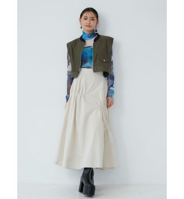 MURUA「デザインステッチスクエアブーツ」|ショートブーツ|