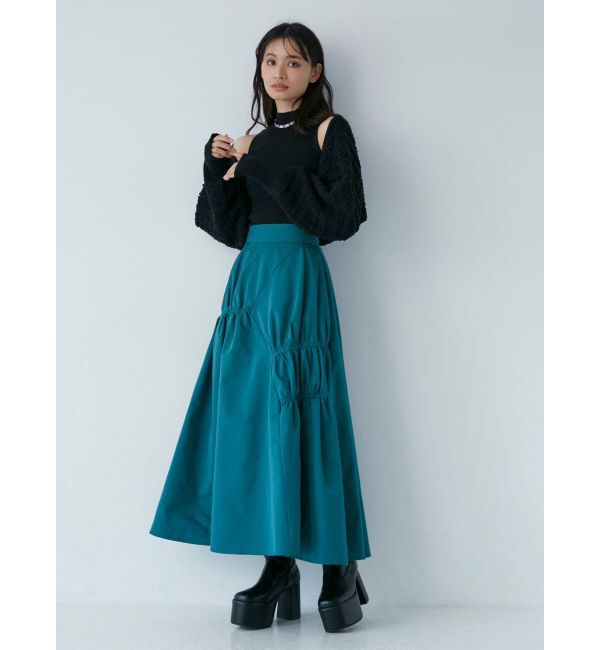 MURUA「デザインステッチスクエアブーツ」|ショートブーツ|