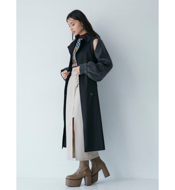 MURUA「デザインステッチスクエアブーツ」|ショートブーツ|