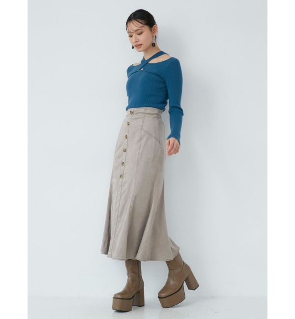 MURUA「デザインステッチスクエアブーツ」|ショートブーツ|