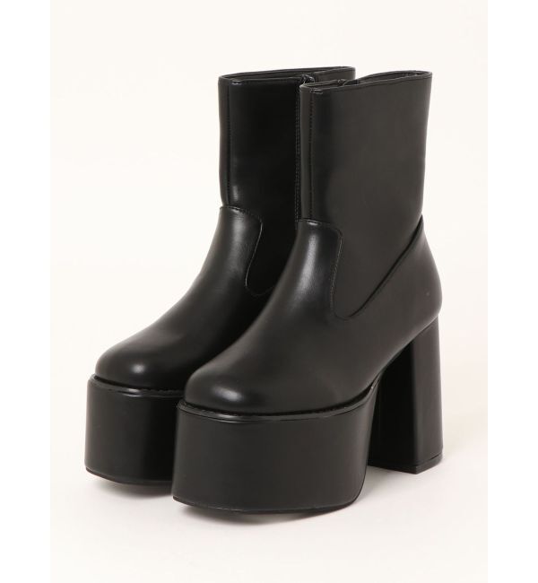 MURUA「デザインステッチスクエアブーツ」|ショートブーツ|