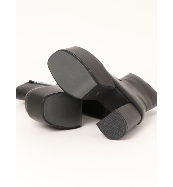 MURUA「デザインステッチスクエアブーツ」|ショートブーツ|