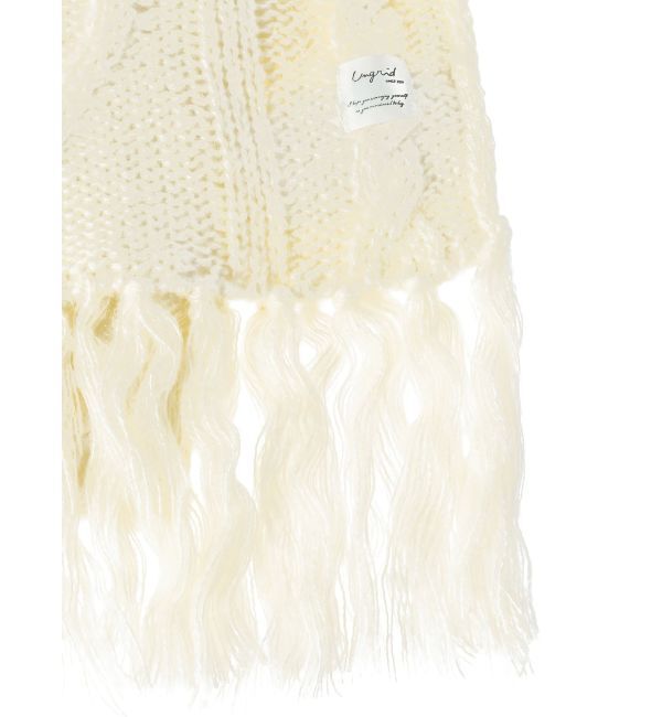 Ungrid「ケーブル編みニットマフラー」|マフラー|