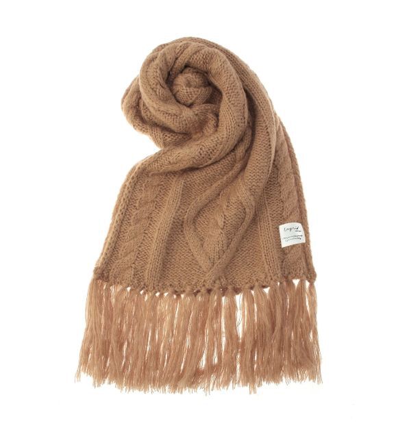 Ungrid「ケーブル編みニットマフラー」|マフラー|