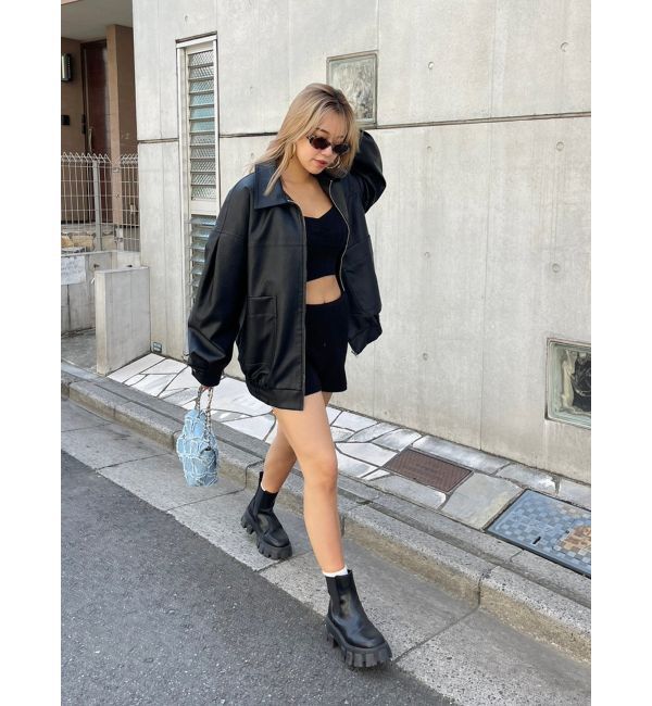 EVRIS「シャークソールサイドゴアショートブーツ」|ショートブーツ|