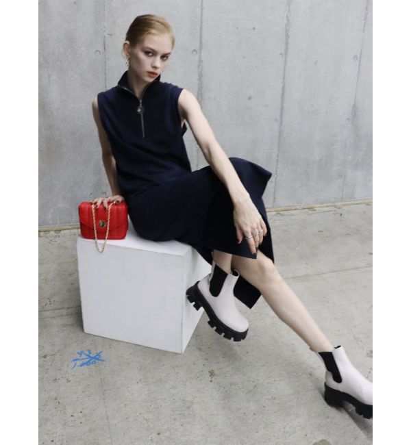 EVRIS「シャークソールサイドゴアショートブーツ」|ショートブーツ|